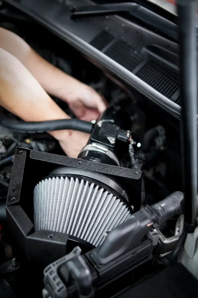 HPS Shortram Air Intake Kit with Heat Shield Toyota 2007-2009 Camry 2.4L - Black