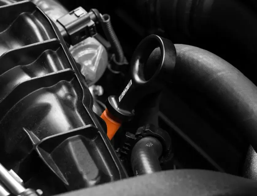 ECS - Billet Engine Oil Dipstick Black EA113 Tranverse