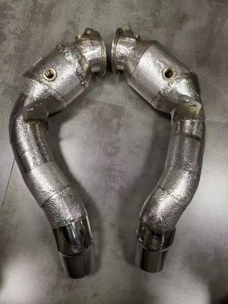 Cende Exhaust - Decat Heatshielded Downpipe for BMW F10 M5 S63 V8