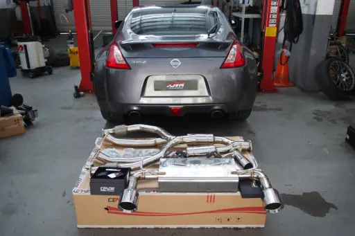 Cende Exhaust - Nissan 370Z Catback + Front Pipe (Dual Chrome Tip)