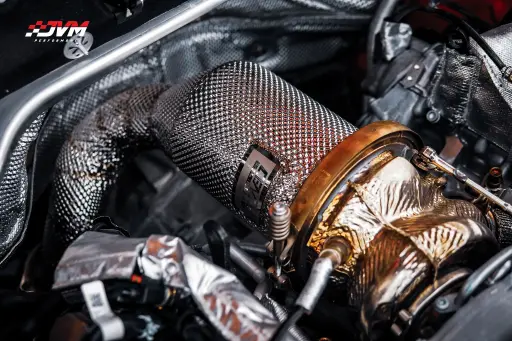 Cende Exhaust - Decat Heatshielded Downpipe for Porsche Cayenne 2019 3.0T