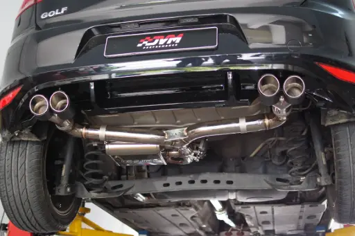 Cende Exhaust - VW Golf 7 1.2/1.4 TSI Catback System Quad Tip