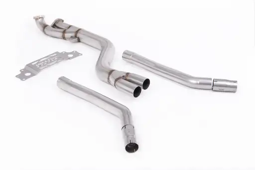 [SSXBM1329] Milltek Sport Exhaust - BMW M2 G87 - Single Mid Pipe 102mm - Non Resonated to OE Axle Back